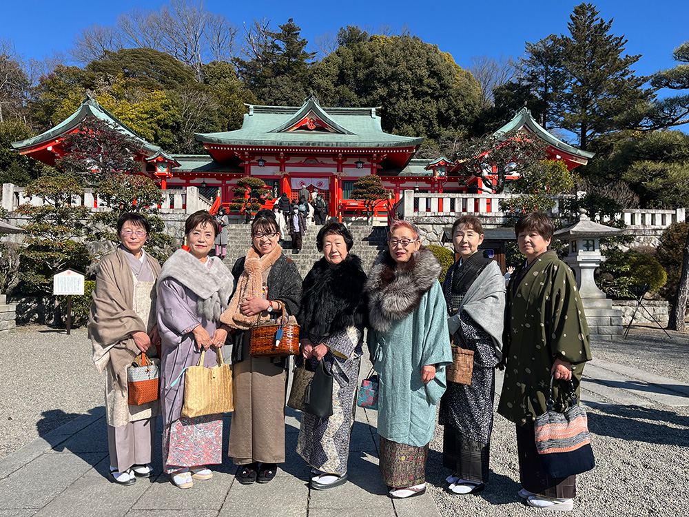 古都足利をきもので開運街歩き