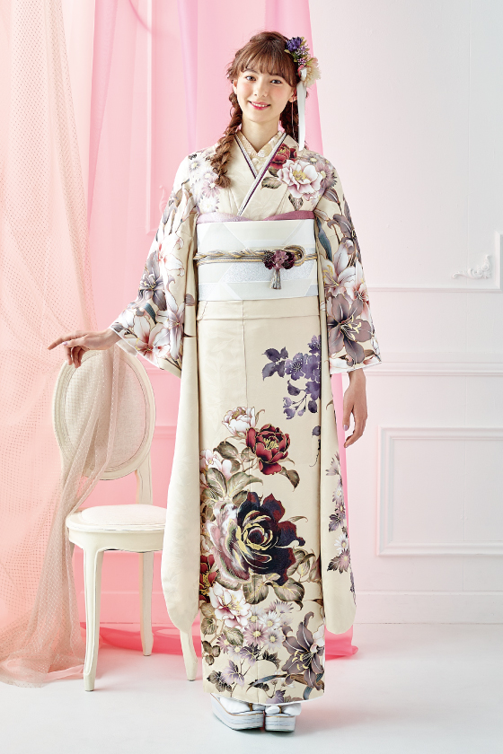 【振袖】白色 品番:TO-02